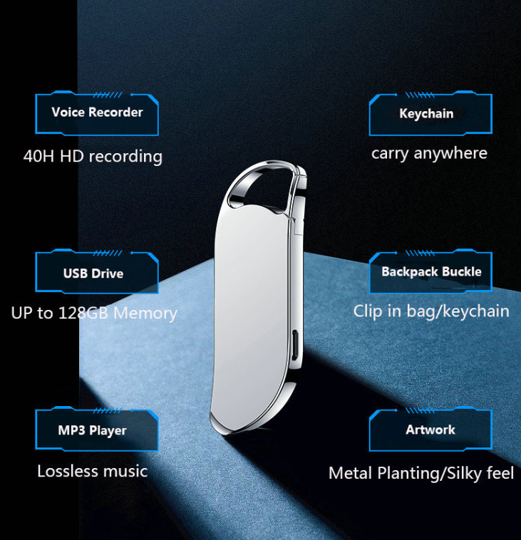 Keychain Digital Voice Recorder