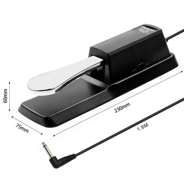 Universal sustain pedal for electronic piano